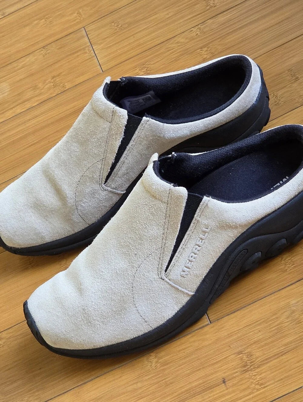 Merrell Jungle Slide Men’s Slip On Shoes 10.5 Classic Taupe Suede Leather